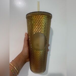 Starbucks Disneyland limited edition Gold studded Tumbler